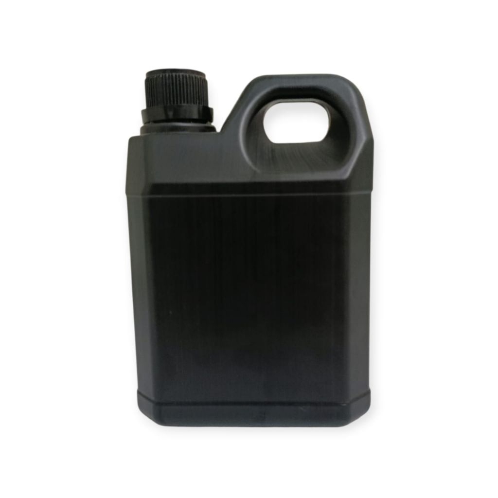 jerigen 1 liter hitam tutup hitam