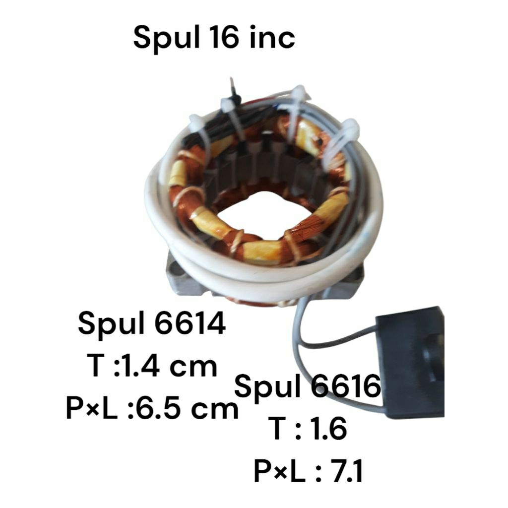 spul/gulun ulang/lilitan baru dinamo kipas angin 16 inc   RRT