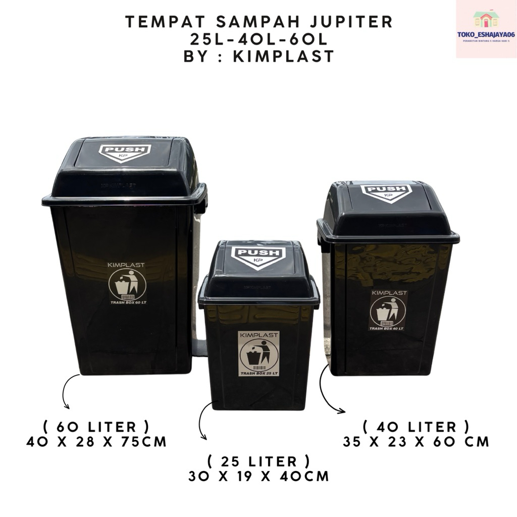 KIMPLAST - Tempat Sampah Jupiter Tempat Sampah Luar Rumah Tempat Sampah Tutup Tempat Sampah Dapur Te