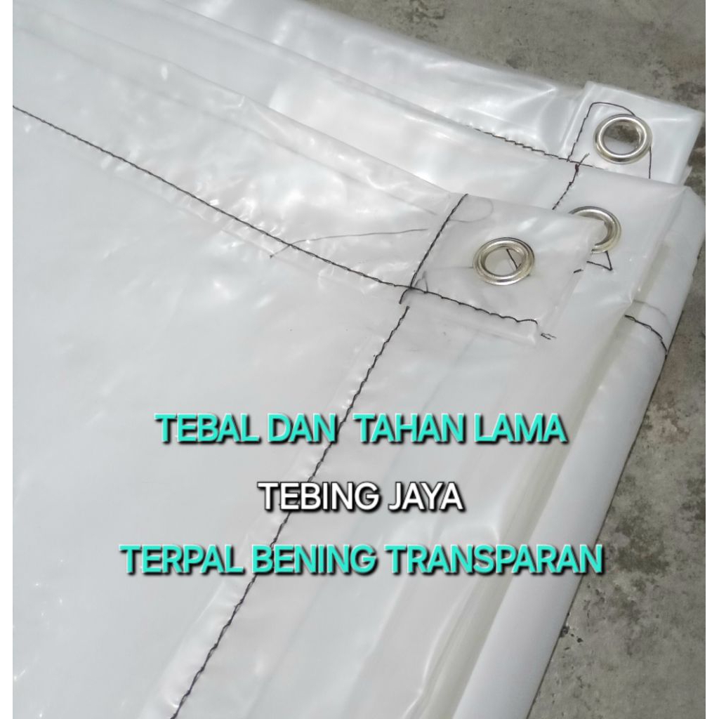 Terpal Plastik Bening TEBAL Ukuran Lebar 3 m x Panjang 6 m