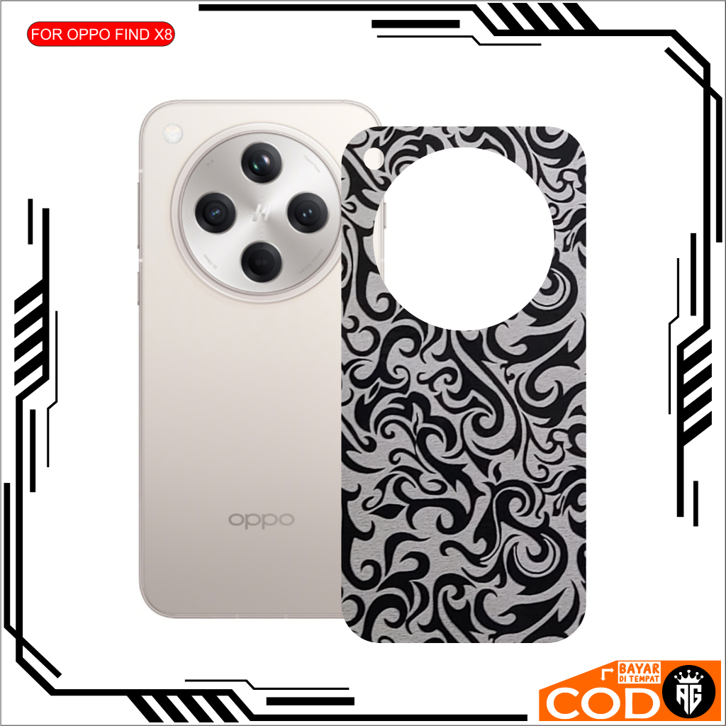 PROMO Graskin Carbon OPPO FIND X8 Terbaru Anti Jamur Pelindung Belakangan HP