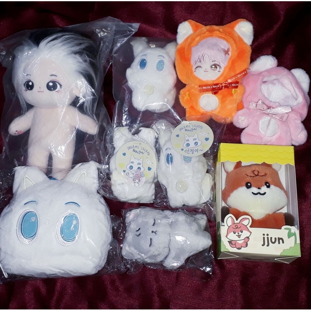 [READY STOCK] Doll Renjun Renmyang Moomin Bag Rjbar Renjunbar Peachy Wink Pinkjun Chaoyouyou 20cm Po