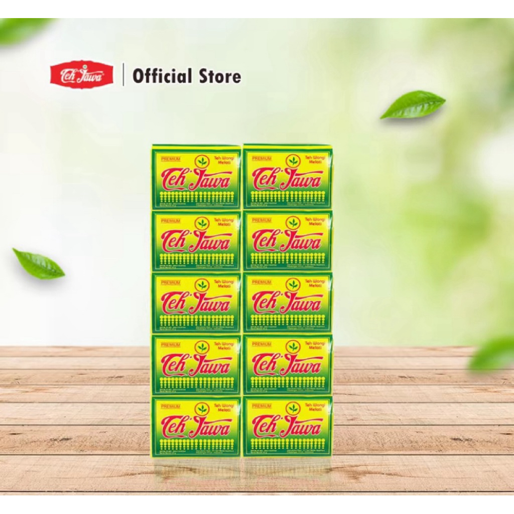 Teh Tubruk Jawa Premium Kuning 45 gram 1 Slop 10 Pcs