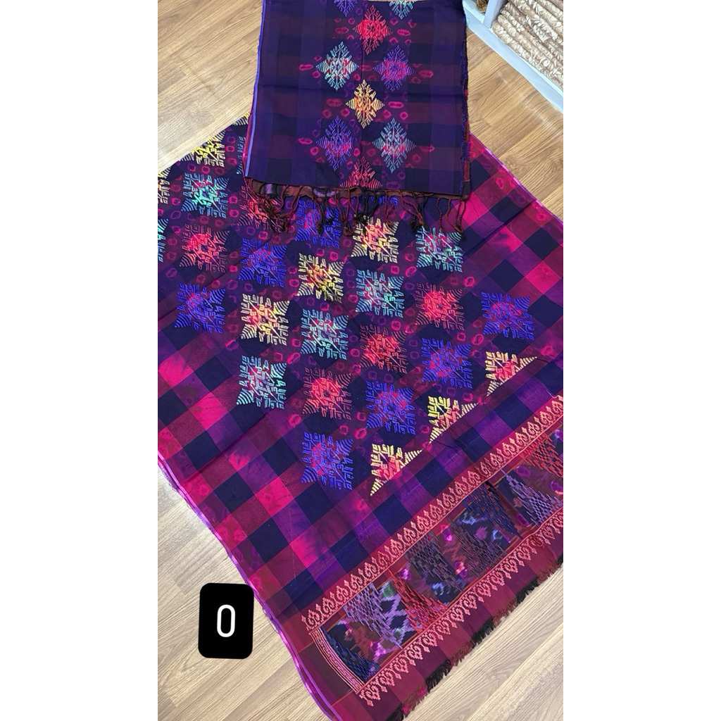 Kamen Endek Jumputan Kotak