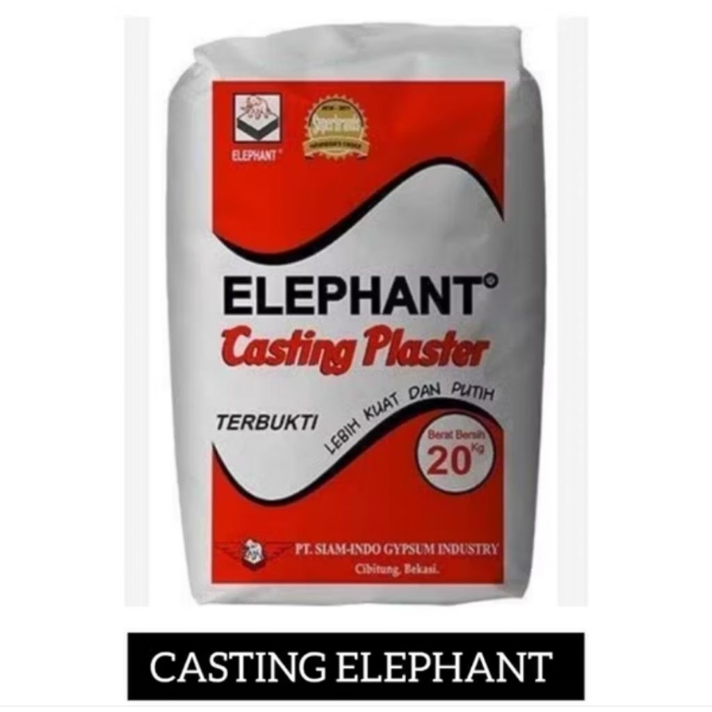 Gypsum APlus Casting Semen Gypsum Elephant Gipsum Cetak List Plafon 1Kg