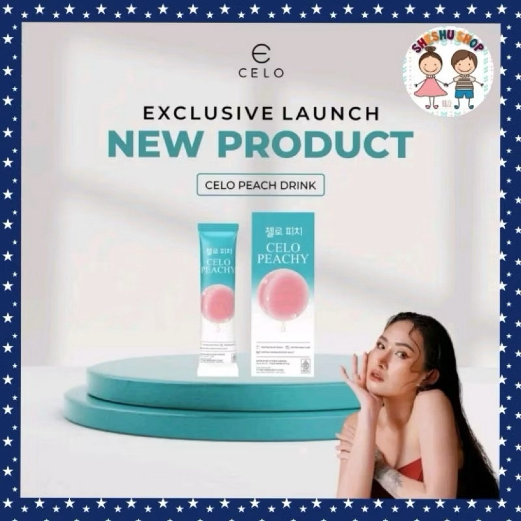 READY STOCK CELO PEACHY COLLAGEN DRINK ZERO SUGAR CELO PEACH MINUMAN KOLAGEN CELO.BEAUTE