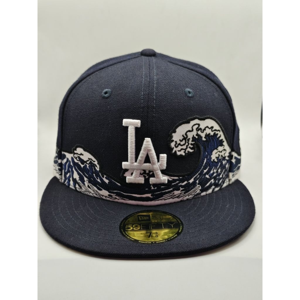 Topi New Era original x MLB LA Dodgers seri Kanagawa Wave 59Fifty