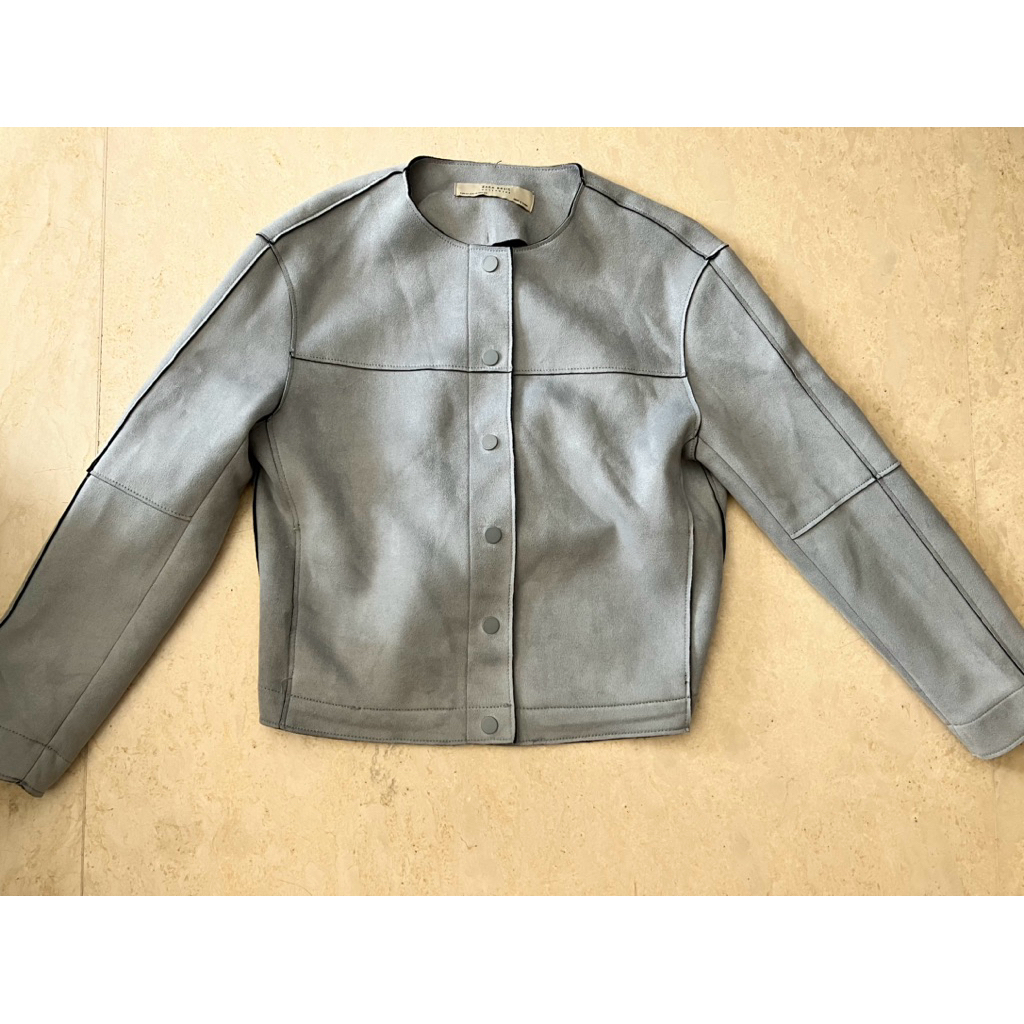 zara jacket size xs ( baby blue )