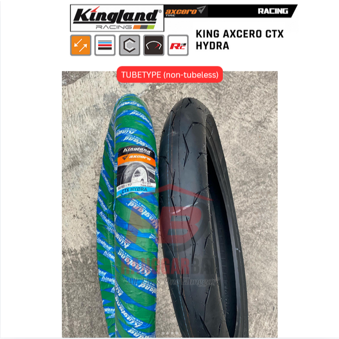 [PAKET/SATUAN] CTX HYDRA THN 2025 KINGLAND 90 / 80 ( VARIAN RING 14 / 17 ) AXCERO TECH RACING BALAP