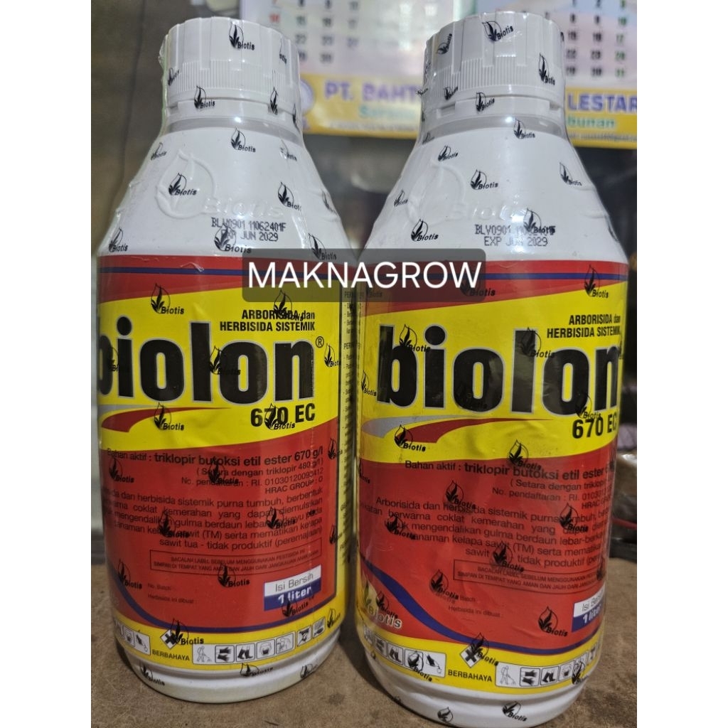 HERBISIDA & ABORISIDA BIOLON 670EC Racun kayu 1 liter seperti garlon