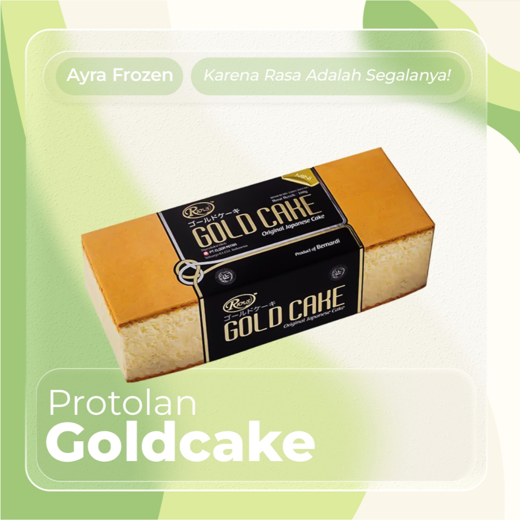 Bernardi Rious Japanesse Gold cake Rework 2KG - Protolan Goldcake Expired Panjang - Roti Premium