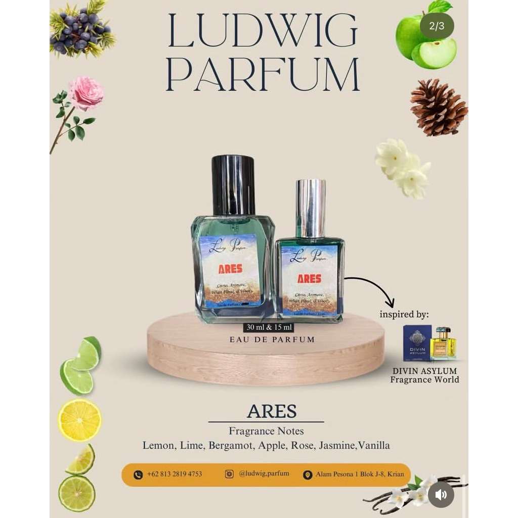 Ludwig Parfum “Ares” Inspired by Divin Asylium