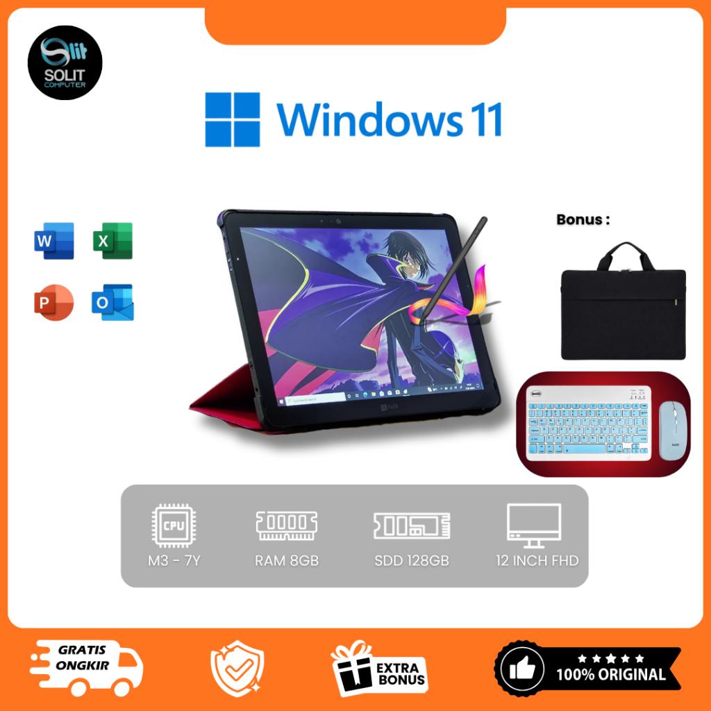 FUJITSU V727 Touchscreen | Core m3 | RAM 8GB | SSD 128GB | Stylus & Bonus