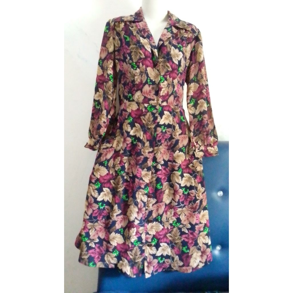 auter/blezer wanita motif bunga cuantik poll