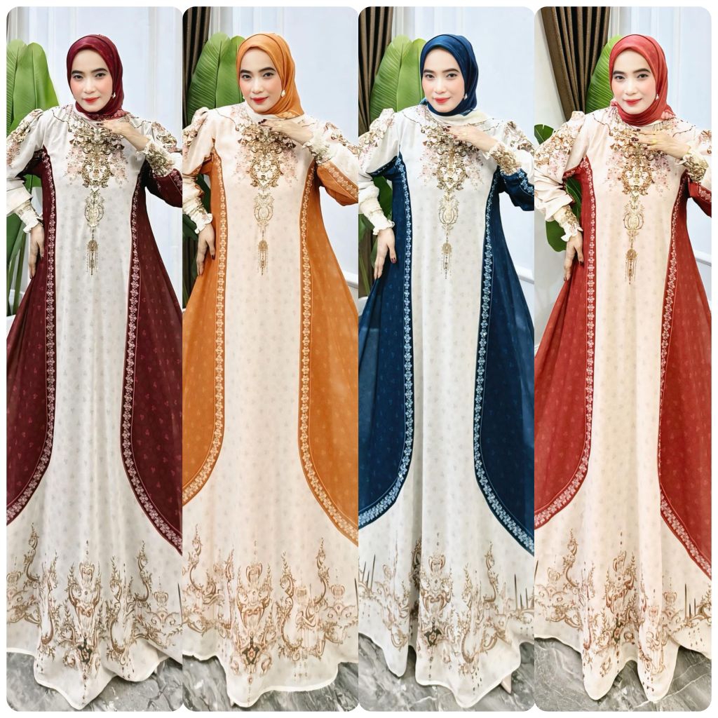 BISA COD (MUFIDAH SERIES VOL 14 BY MARIANI FASHION ORI PREMIUM GAMIS MARIANI SYARI TERBARU GAMIS MAR