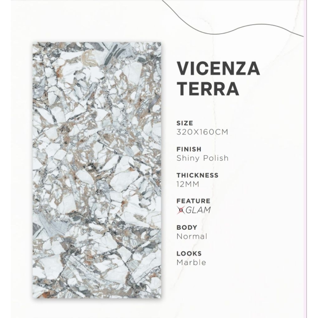 Granit Quadra Vicenza Terra uk 320x160 cm