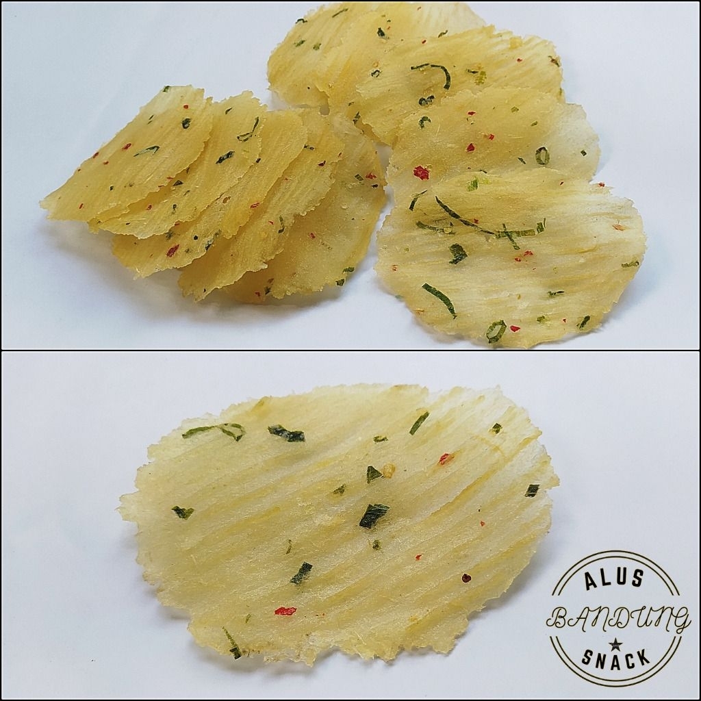 Keripik Singkong Mentah Original Pedas 1KG/Keripik Singkong/Opak Singkong Mentah