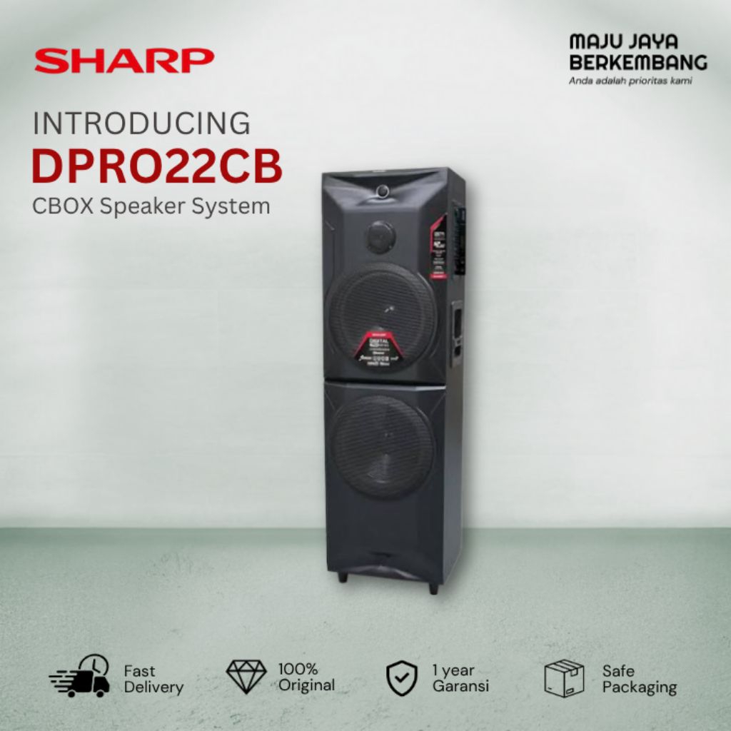 SHARP CBOX DPRO22CB SPEAKER BLUETOOTH KARAOKE
