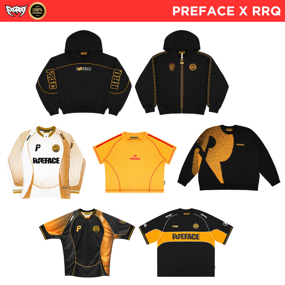 Preface x RRQ Bundling Package - Hoodie - Sweatpants - Jersey - Tshirt - Necklace - 100% Original