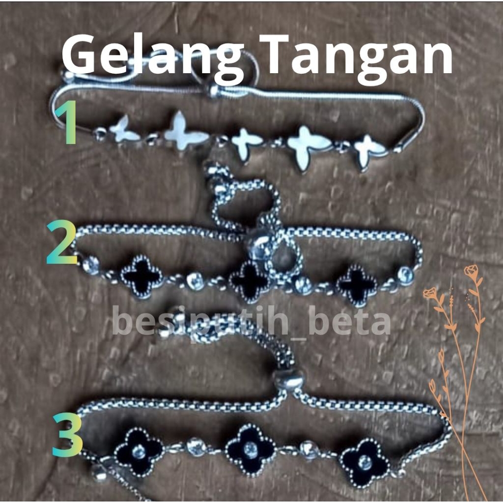 gelang serut besi putih ambon / besi putih asli