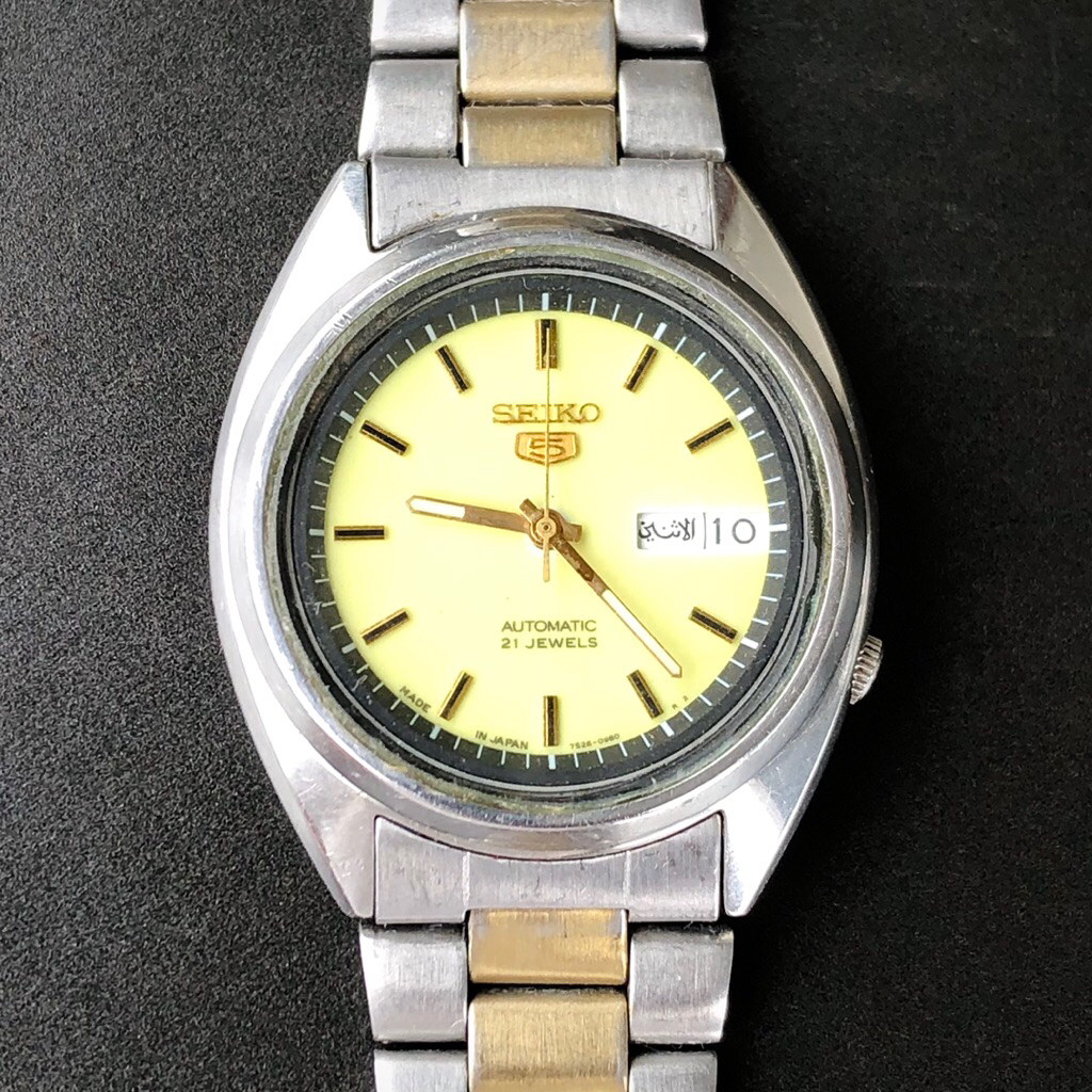 JAM TANGAN SEIKO 5 AUTOMATIC ORIGINAL JAPAN / JAM TANGAN PRIA KLASIK VINTAGE / JAMTANGAN 7S26A AUTOM
