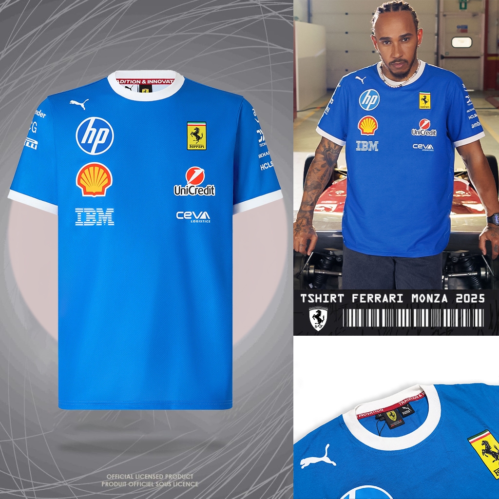 RFL TSHIRT FERRARI MONZA 2025 KAOS RACING FERRARI KAOS PRIA