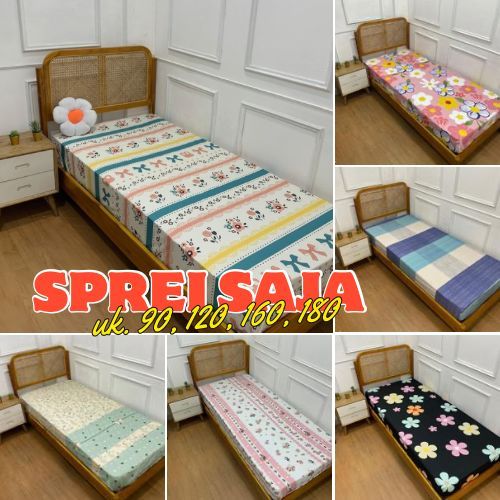 SPREI HOMEMADE AESTHETICS / SPREI MURAH (TANPA sarban sargul) / SPREI TERMURAH UKURAN 90 120 160 180