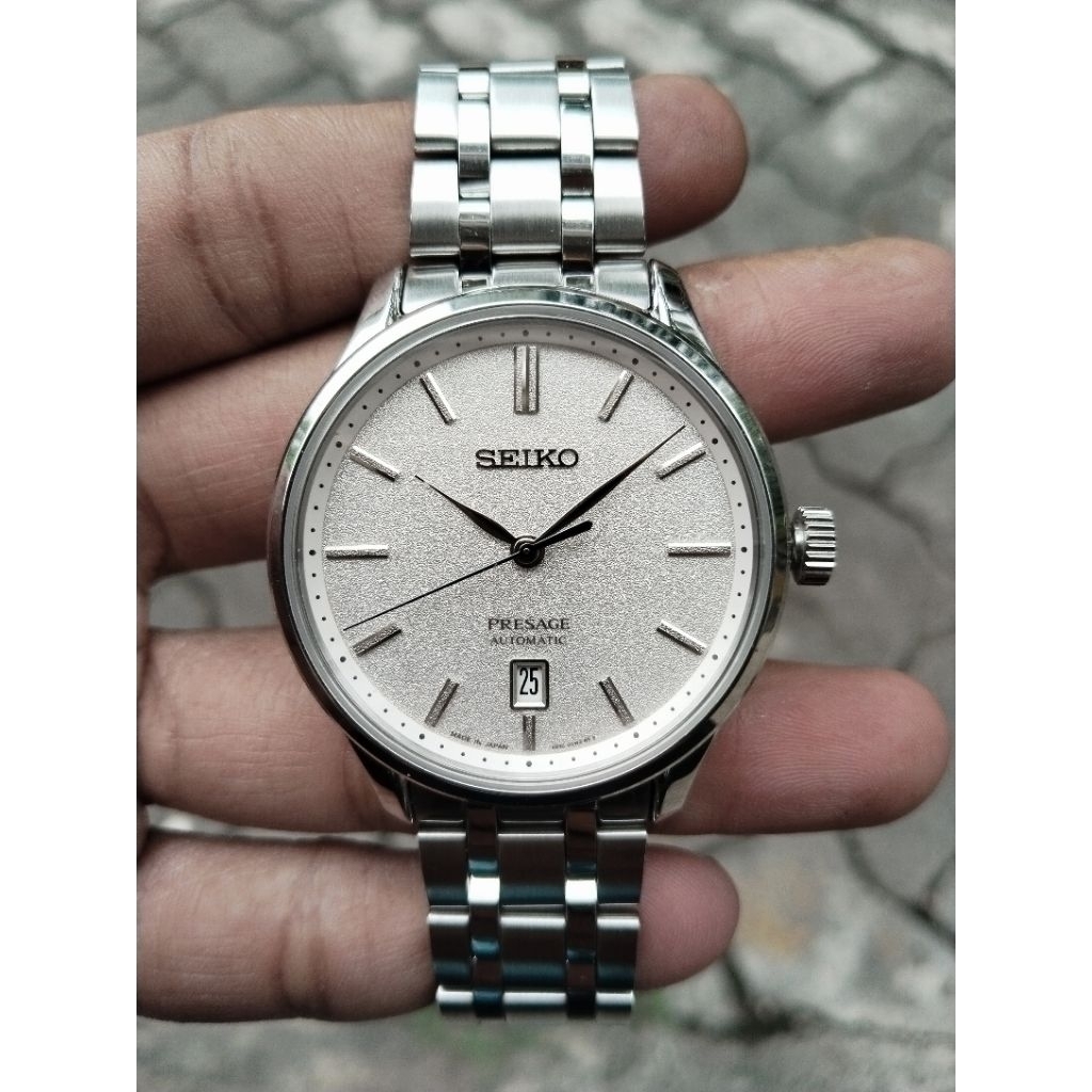 Seiko Presage SRPD39J1 Zen Garden Automatic White Dial