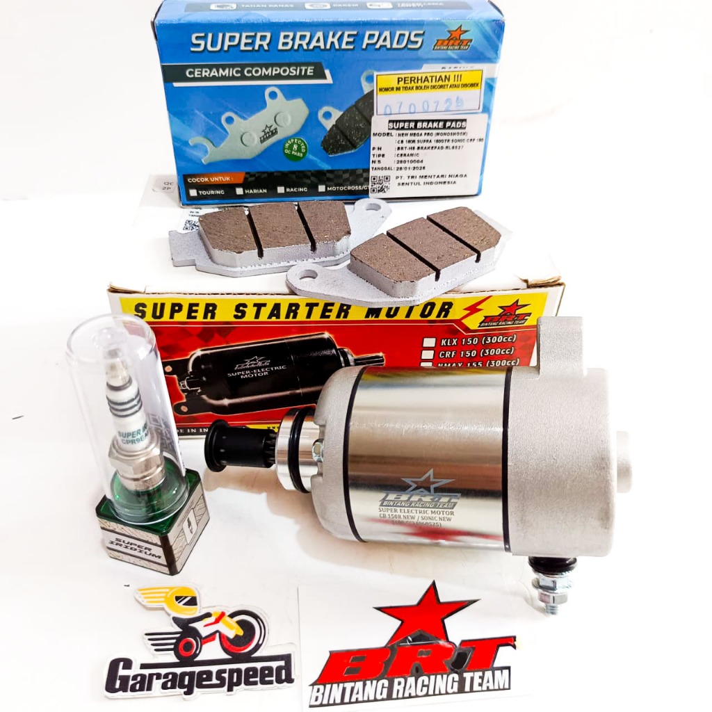 DINAMO STARTER BORE UP BRT SONIC NEW CB150R CBR150R GTR 150 CB150X (FREE KAMPAS REM BRT / BUSI BRT)