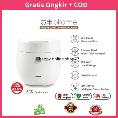 Rice Cooker Digital Umeda - Low Carbo Rice Cooker - Rendah Gula Smart Rice Cooker