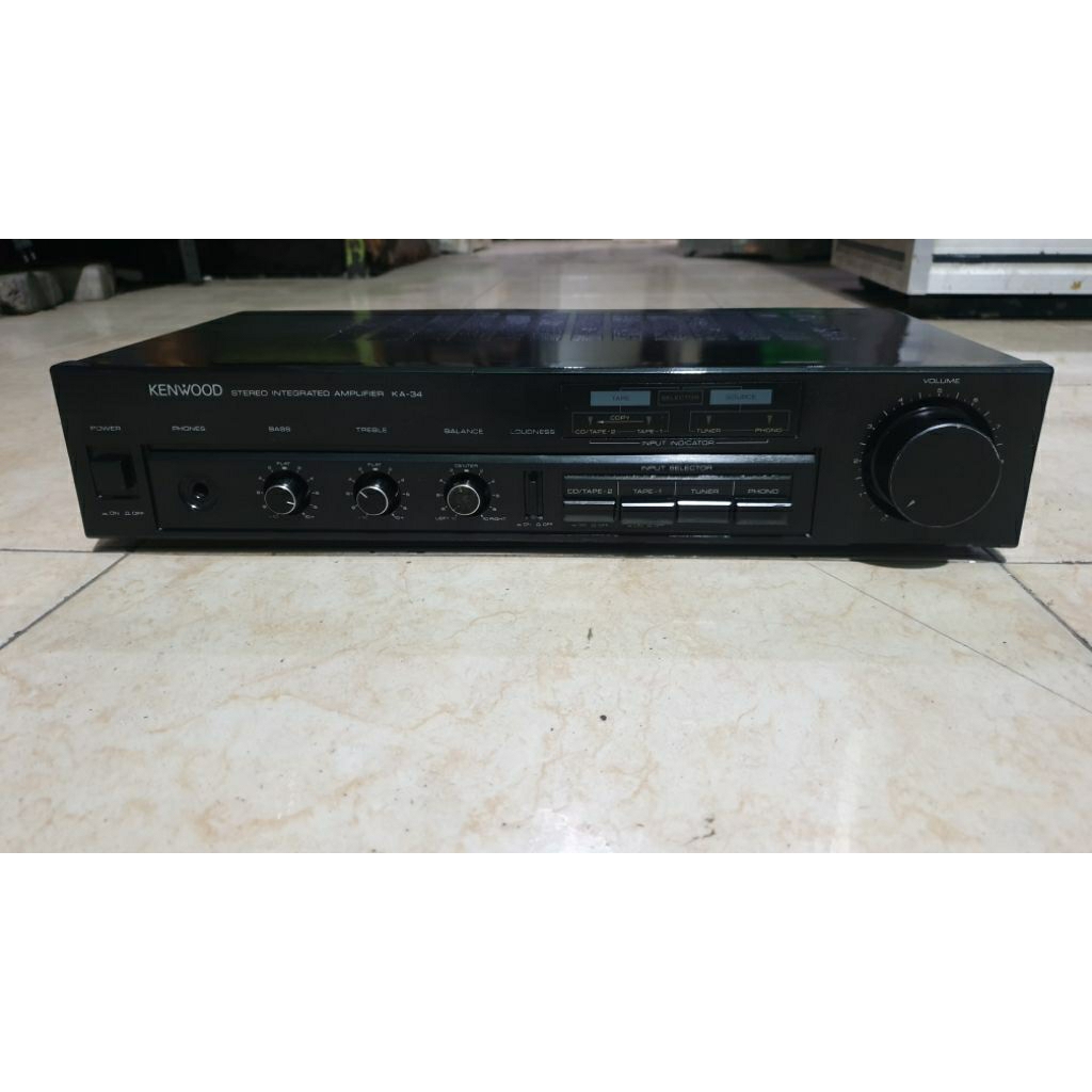 power amplifier vintage kenwood ka34 made in japan stereo intergrated second normal siap pakai