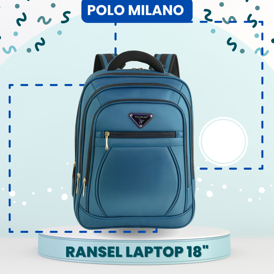 POLO MILANO SIZE 18INCH TYPE 88396 ORIGINAL IMPORT TAS PRIA WANITA BACKPACK