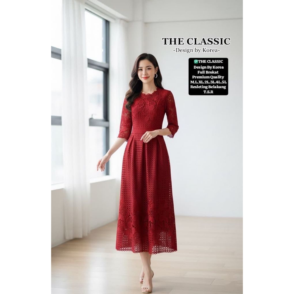 Dress The Classic Style Korea Premium Import ORI Bangkok