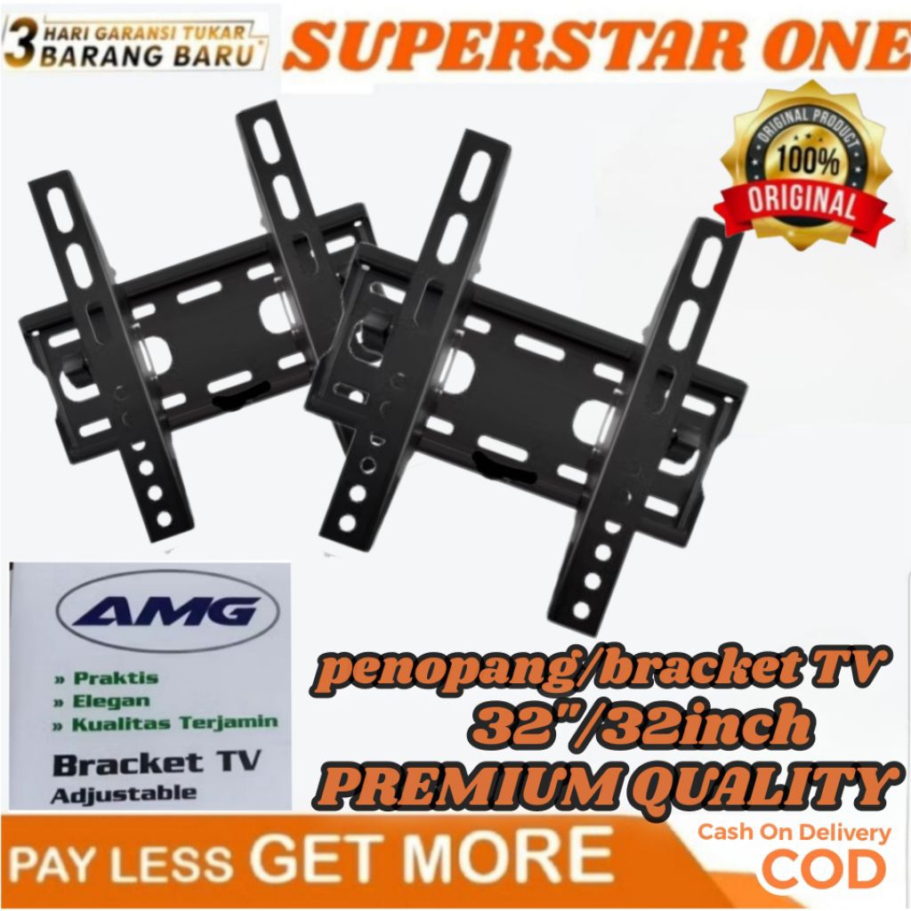 bracket TV/penopang/braket Tv LED 32"/32inch/32 inch
