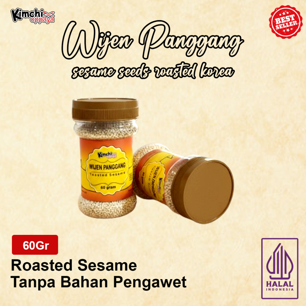 Biji Wijen Panggang 60 Gram / Sesame Seeds Roasted Korea 60 Gram BIJI WIJEN PANGGANG 50 GRAM