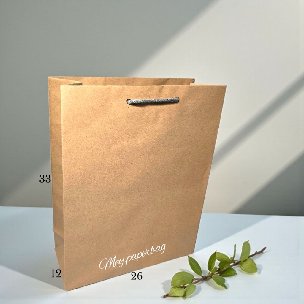 Paper Bag Polos Cokelat Uk 26x33