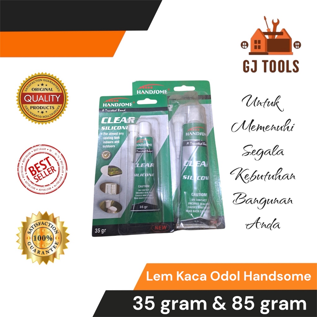 LEM KACA ODOL KECIL 35 GRAM - LEM SILIKON ODOL 35GR - LEM SILIKON BENING 35 GRAM