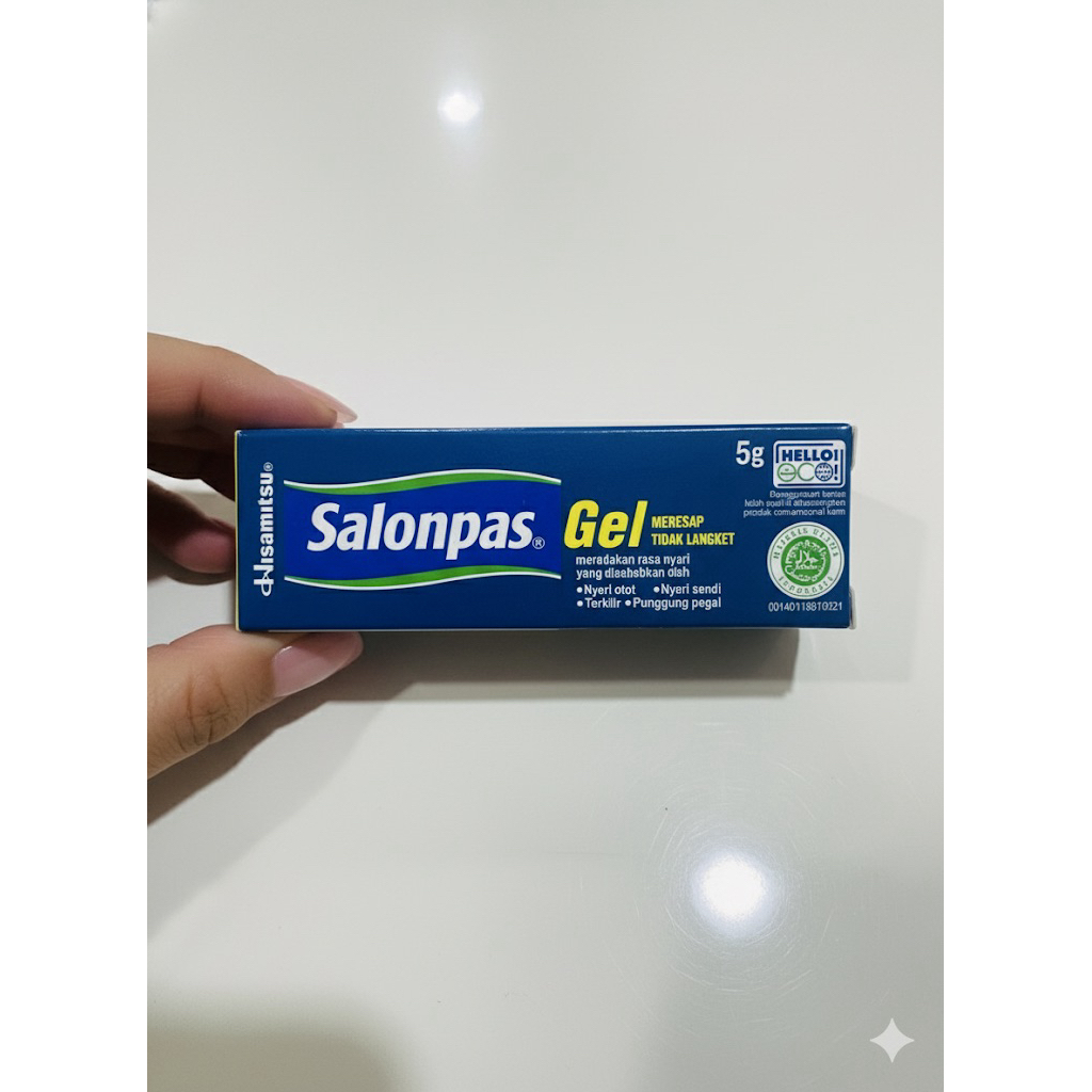 Salonpas Gel 5Gr - Gel Pereda Nyeri Otot dan Sendi