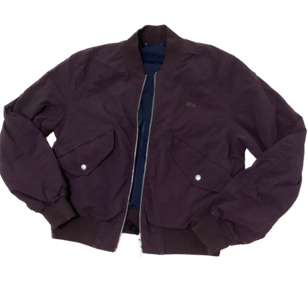 Lacoste bomber jacket reversible original