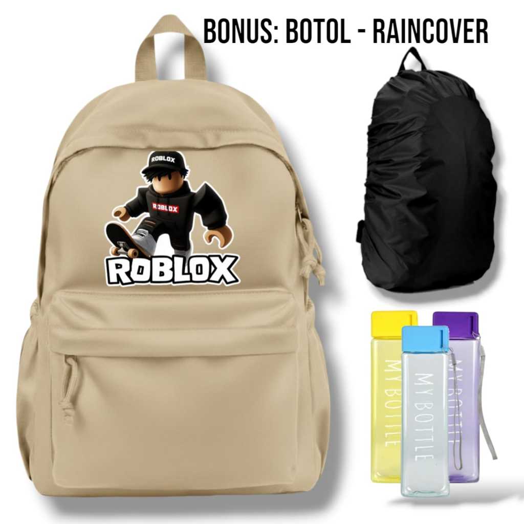 tas sekolah roblox - tas anak SD roblox  ransel roblox - tas backpack anak - tas sekolah karakter - 