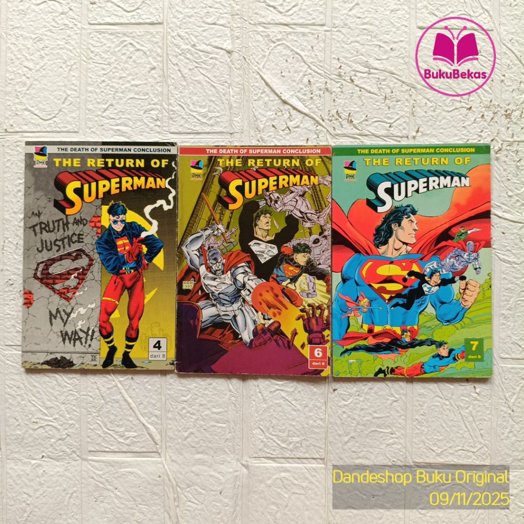 The Return Of Superman - PMK Comics (The death Of Superman conclusion) - Komik Bekas Preloved
