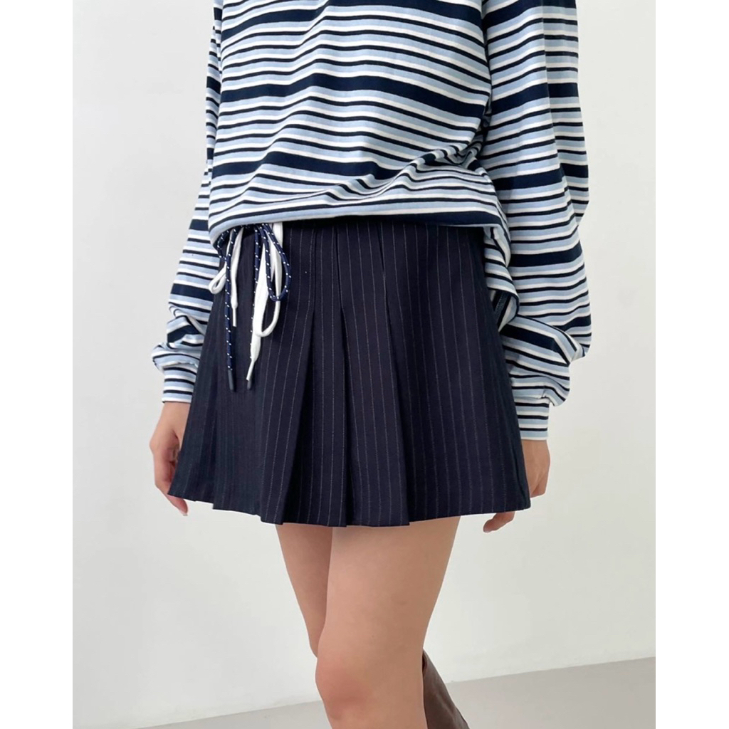 Zara Navy Stripe Skort