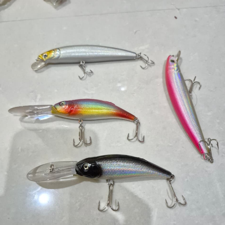 Umpan Minnow Floating Pancing Ikan Lure Hard bait Umpan Keras Pancing Laut
