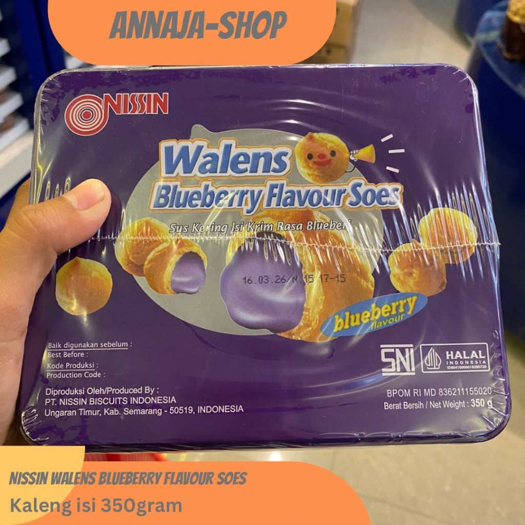 NISSIN WALENS BLUEBERRY FLAVOUR SOES KALENG