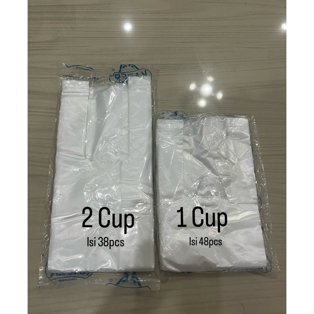 Plastik bening Jus 1 cup & 2 cup