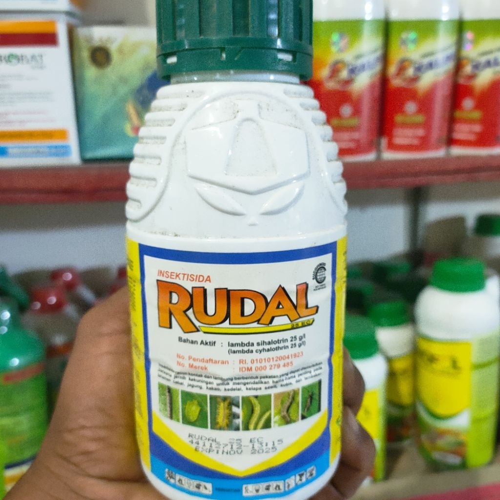 Insektisida RUDAL 25 EC Lambda sihalotrin 25g/l Kemasan 400 mili racun hama paling ampuh untuk tanam