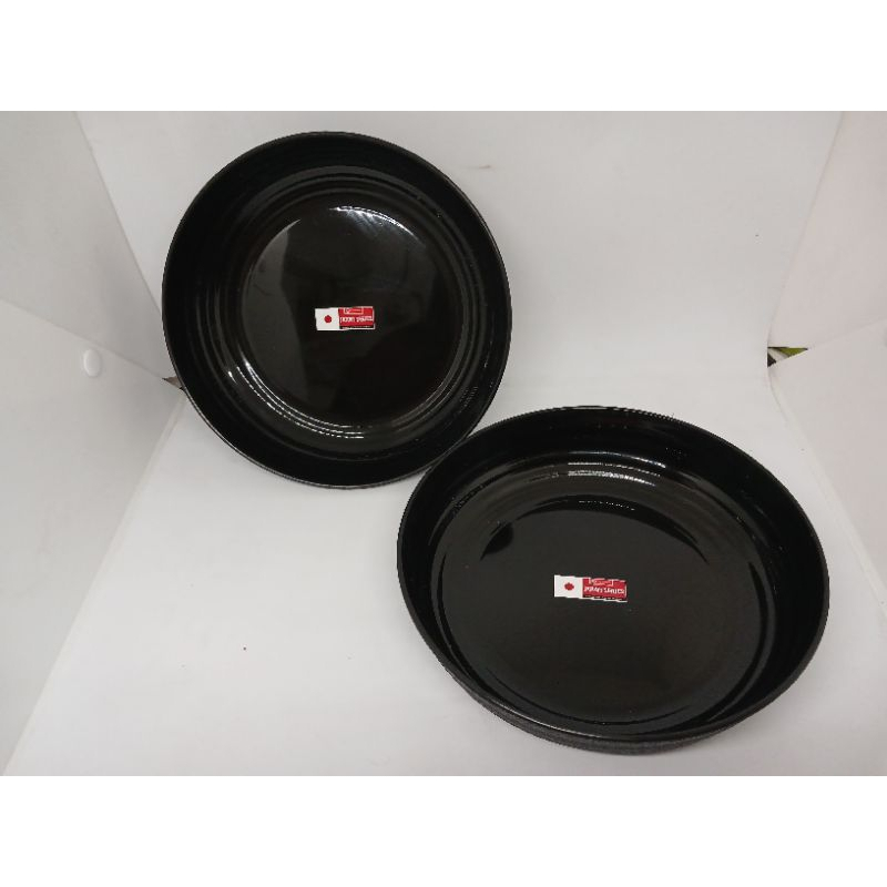 PIRING MAKAN JEPANG / PIRING PLASTIK HITAM ALA JEPANG