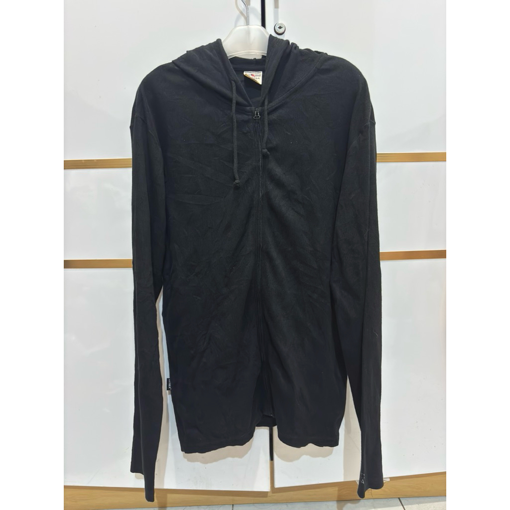 Jaket hoodie zipper Avirex USA black