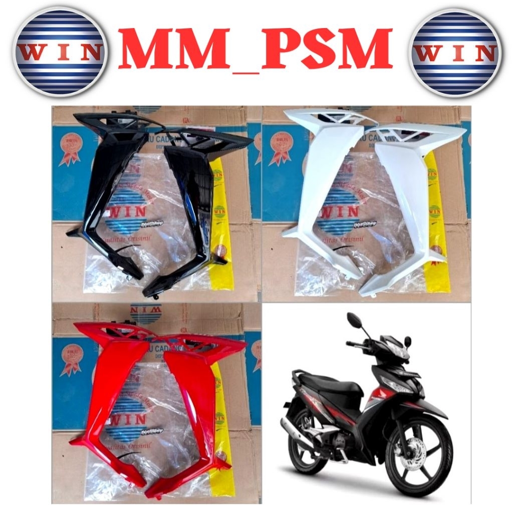 SAYAP LUAR SUPRA X 125 FI NEW INJEKSI // BODY DEPAN SUPRA X 125 FI INJEKSI KIRI KANAN SET MEREK WIN