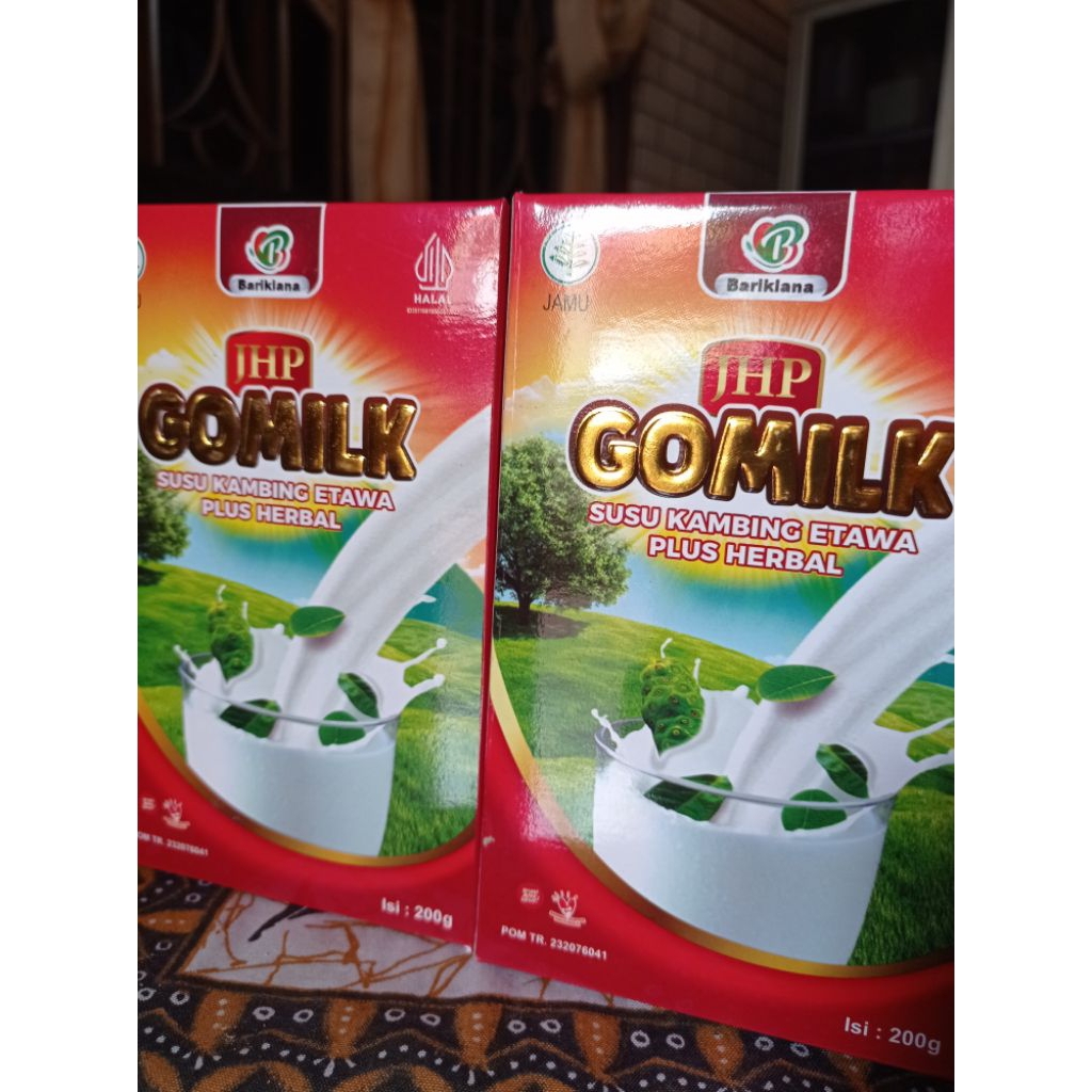 GoMilk susu kambing etawa plus herbal/ Original @200gr